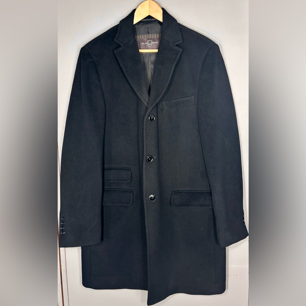 BLACK BROWN 1826 Pea Coat 40R